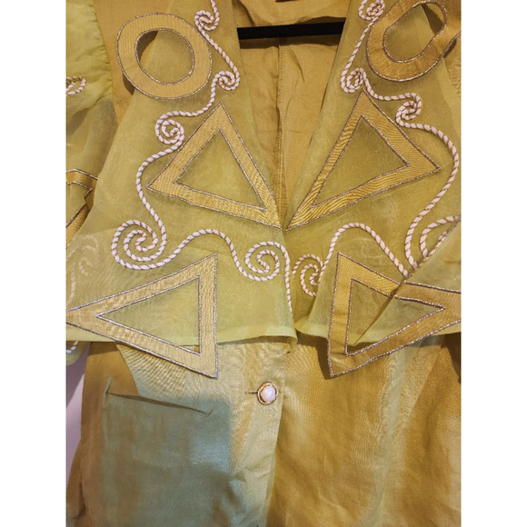 Vintage Mijoli Sheer Mesh Blazer Jacket - Picture 4 of 7